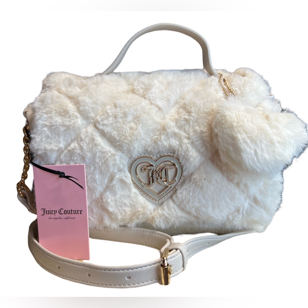 Juicy Couture Los Angeles NWT Angle “Let’s Get Cozy” Faux Fur Crossbody Bag (53) - Picture 2 of 10